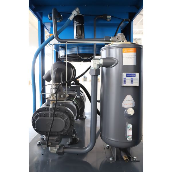 detail of the screw air compressor