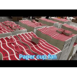 Food Garde Disposable Paper Cup Fan Waterproof Customized Eco Friendly