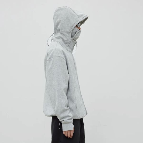Factory Balaklava Hoodie Mask Double Layer Thick High Quality Breathable Windproof Oversized Winter Customized Logo Hoodie