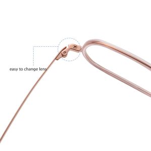 OEM Acetate Titanium Reading Glasses Customizable Anti Blue Light