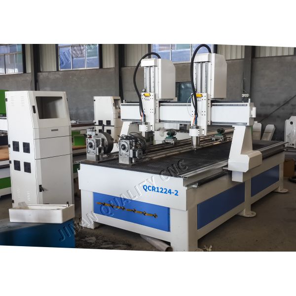 2 Spindles CNC Router Machine For Wood CNC Carving Machine Long Life