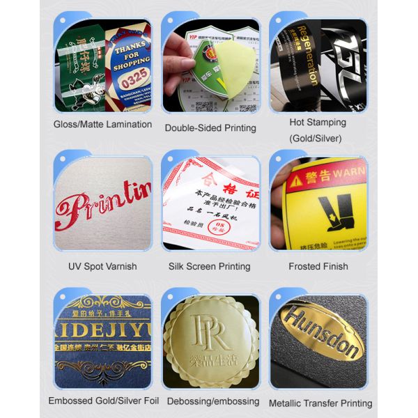 Custom Printed Gold Foil Stickers Embossed Metallic Labels & Custom Metallic Stickers