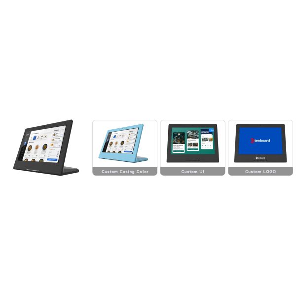 8-inch Interactive Restaurant Menu Screen with Multi-Language Support and CMS Updates for Digital Menu Boards