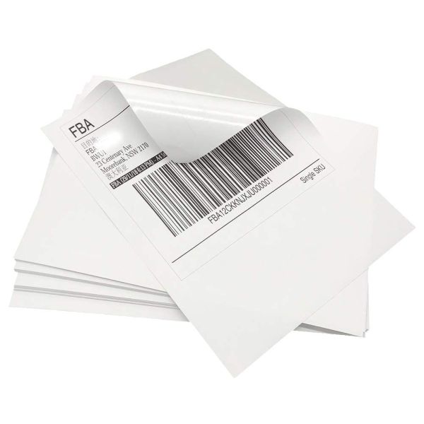 Waterproof A4 Label Stickers with Strong Adhesive and Customizable Size for Logistics and Supermarket Use