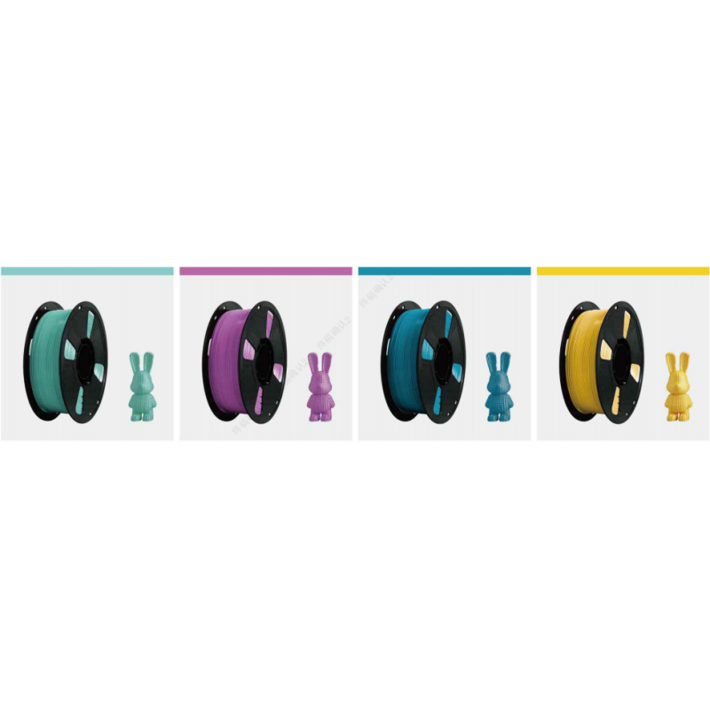Tri Color Smooth Silk Texture 1.75mm PLA Filament Dual Gradient Effect for Creative Crafts