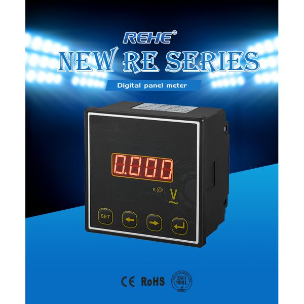 CN New RE Series Factory price Digital display 1 Phase Voltage meter/Voltmeter