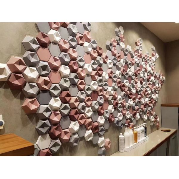 DIY Man Made Special Pattern PET Felt Acoustic Panels For Decoration