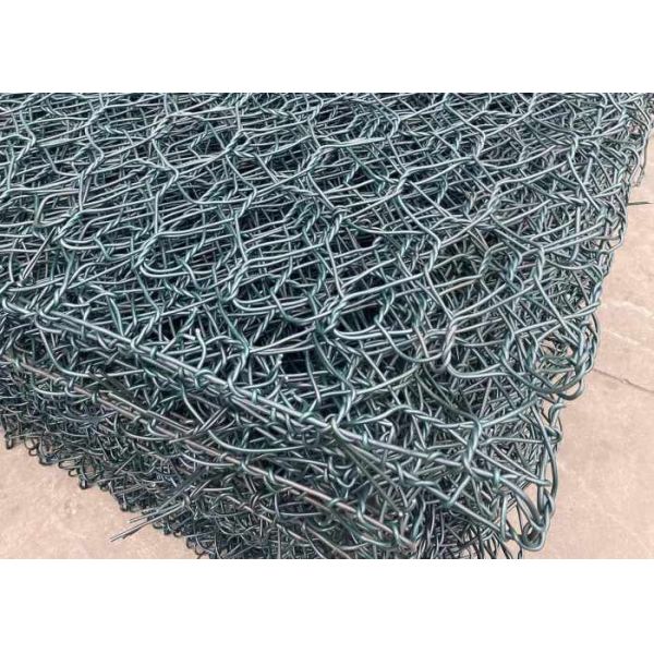 High Strength Galfan Weaving Gabion Wire Mesh 80x100mm For Retaining Structure
