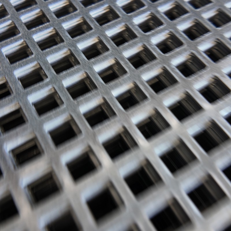 2mm Thick Square Hole Stainless Steel Perforated Mesh Sheet