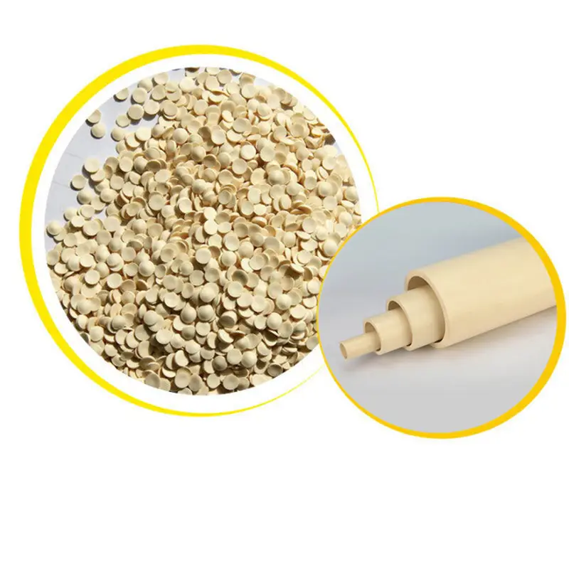 103 Degree Plastic Flexible Rigid PVC Compound Granules For Injection Moulded Fittings