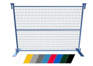 China Pvc Coated Welded Wire Mesh 4ft High Temporary Construction Fence Panel For Canada on sale
