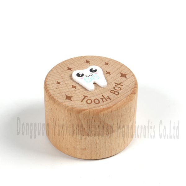 Premium Wooden Tooth Box for Kids – Personalized Keepsake Box for Storing Baby