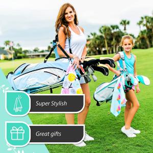 China Customized Color Microfiber Plain Golf Towel With OPP Bag on sale
