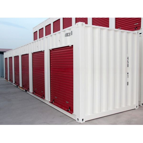 Pop Up Roller Shutter Side Door 20ft 40ft Self Storage Shipping Container in Shandong Hebei with Floor Plywood or Steel