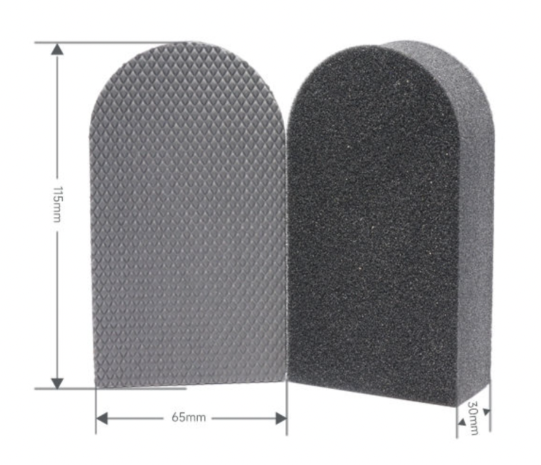 U Shaped Magic Car Clay Sponges With Diamond Pattern Auto Detailing Sponges