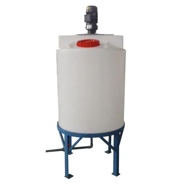 Rotational Poly Plastic 100 Gallon Mixing Tank With Agitator
