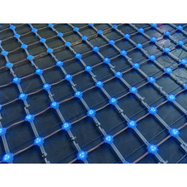 Outdoor LED Mesh Screen Waterproof IP67 High Brightness P125 For Facade Advertisement Display