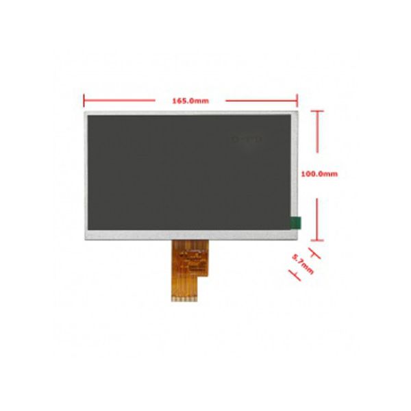 7 Inch TFT LCD Display 1024x600 Resolution 1150c/d Sunlight Readable 40 Pins LVDS