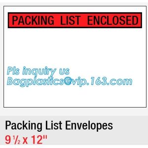 FedEx packing list envelope adhesive tape bag Pressure Sensitive zip lock