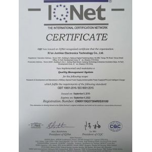 Xian Junbiao Electronics Technology Co.,Ltd. Certifications