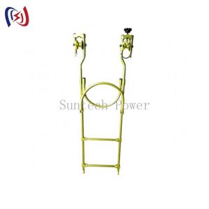 Wholesale Heavy Duty Steel Construction Hanging Rope Ladder Trolley for Single Line Transmission Work from china suppliers