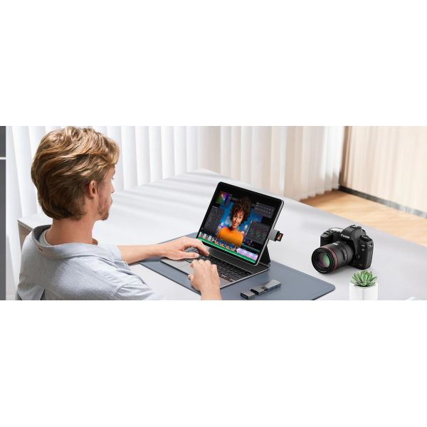 2 In 1 Multi Card Reader Portable USB C UHS-I Memory SD And MicroSD Reader For a tablet Wholesale