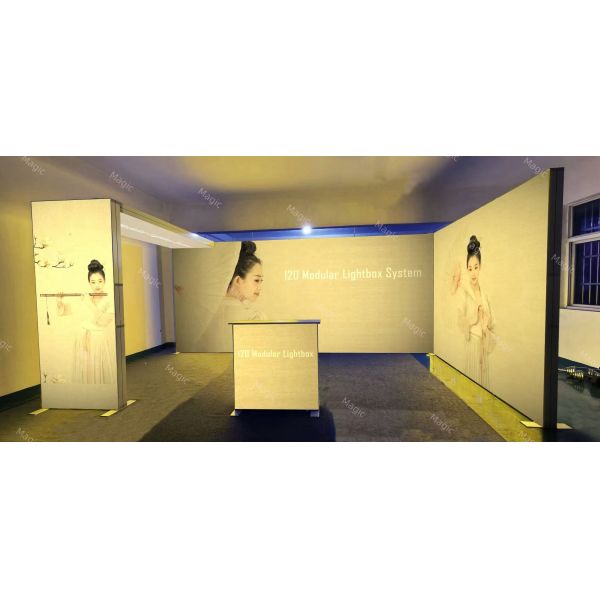 Alumuinum Backlit SEG Light Box 10x20 Trade Show Booth Display