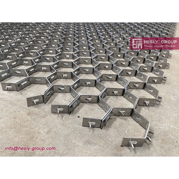 2”(50.8mm) height Hexmesh for refractory lining | standard package 20pcs | many alloys in stock