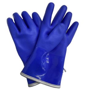 China Acrylic Fleece Insulated Chemical Pvc Coated Work Gloves Anti Acid Alkali on sale