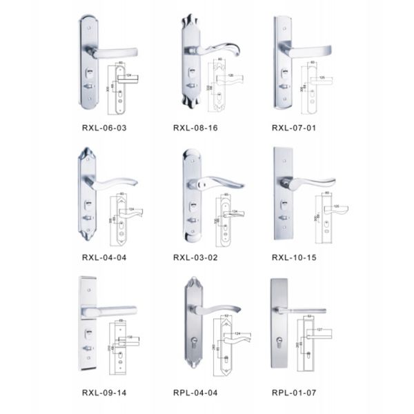 Stainless Steel 304 Door Handle Plate Customized Door PVD
