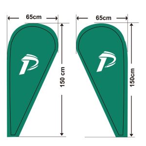 Tear Resistant Polyester Interlayer Teardrop Banner Flags