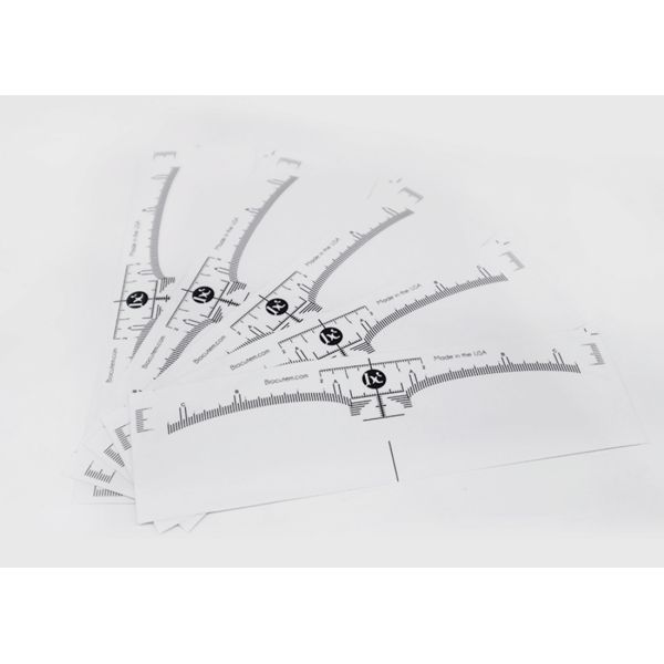 16.9 *5.6cm Eyebrow Tool Ruler White Simple And Practical Brow Lamination Supplies Kit
