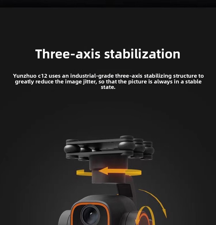 Skydroid C12 2K High Definition Thermal Imaging Camera Three-Axis Stabilized Dual Light Gimbal Inverted Dynamic Drone Accessory
