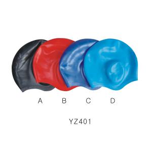 Wholesale Adult's ear protecting pure silicone swimming caps from china suppliers