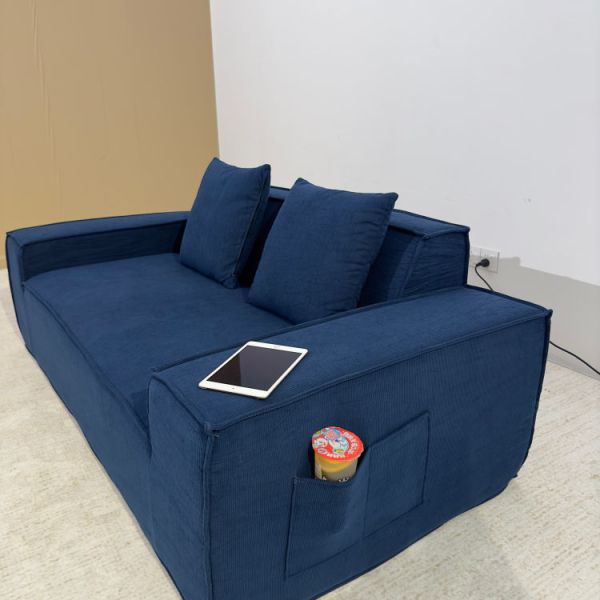 Custom Leisure Loveseat Sofa Vacuum Packing Modular Full Sponge Corner Couch Compressed Sofa for Apartment Villa