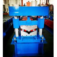 China Automatic Roof Ridge Cap Roll Forming Machine , Roll Forming Equipment PLC Control for sale
