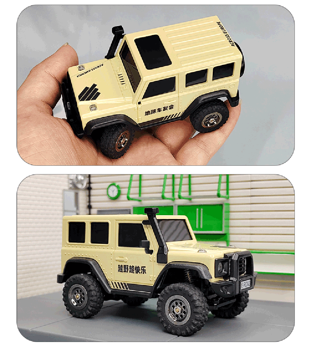 LDARC X43 1/ Mini RC Remote Control Model Car Desktop Crawler RTR 4WD Code Rolling Adult Children's Toys