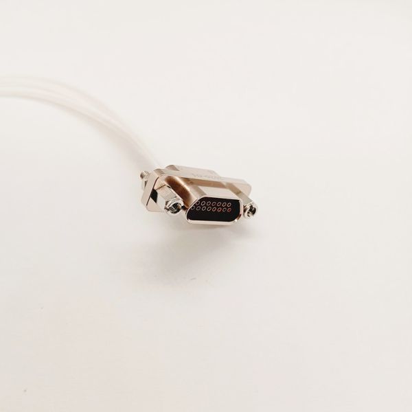 J30J 15 Pin Metal Shell Micro-D Female Connector Pre-Wired with 15cm Cable for High-Density Applications