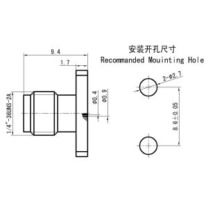 50Ω Characteristic Impedance Adio Frequency with Gold Plated Center Conductor