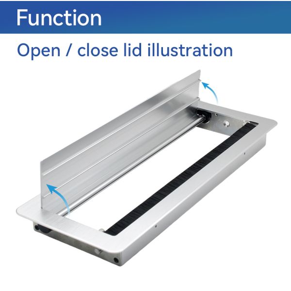 ROHS Anodized Under Table Cable Organizer Management Solution