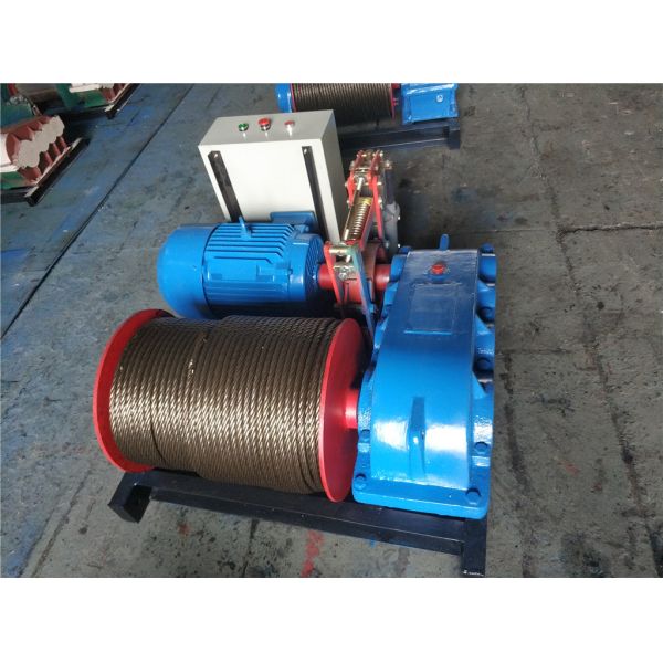 30 Ton Maximum Lifting Weight Electric Wire Rope Winch 6 - 9 M/Min Cable Rated Speed