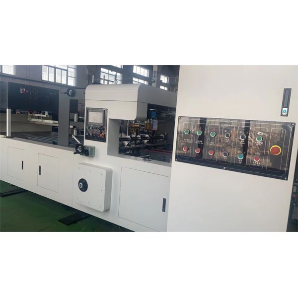 Hang Plate Corrugated Flexo Printing Machine With Slotter Cardboard Folder Gluer Machine