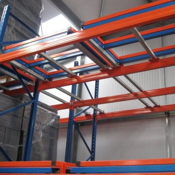 Simple Assembly Heavy Duty Gravity Push Back Rack For High-efficient Operation