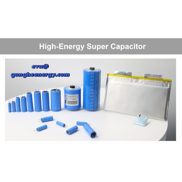 Cylindrical Electrolytic Super Capacitor Battery 2.7V100000F Rechargeable