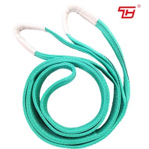 Wholesale 60mm Width 2T Green Color 100% Polyester Webbing Sling With Flat Or Becket Eyes from china suppliers