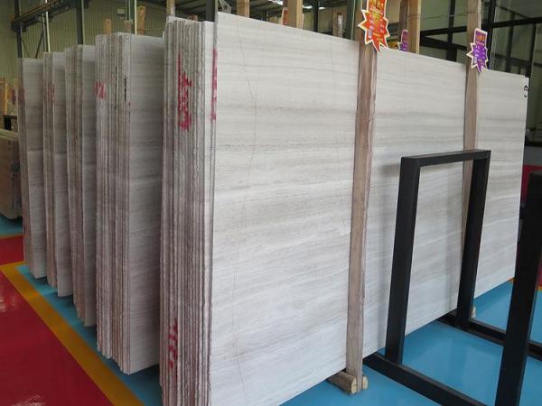 Best Selling Chinese Wooden Grain White Marble Slab Marble Floor Tiles