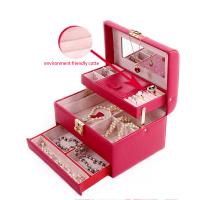 China Personalized Large Luxury Jewelry Box For Retail Stores Colorful No Moq for sale