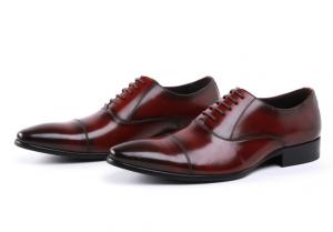 Wholesale Oxford Army Ceremonial Red Leather Military Officer Men Shoes 39-45# Size from china suppliers
