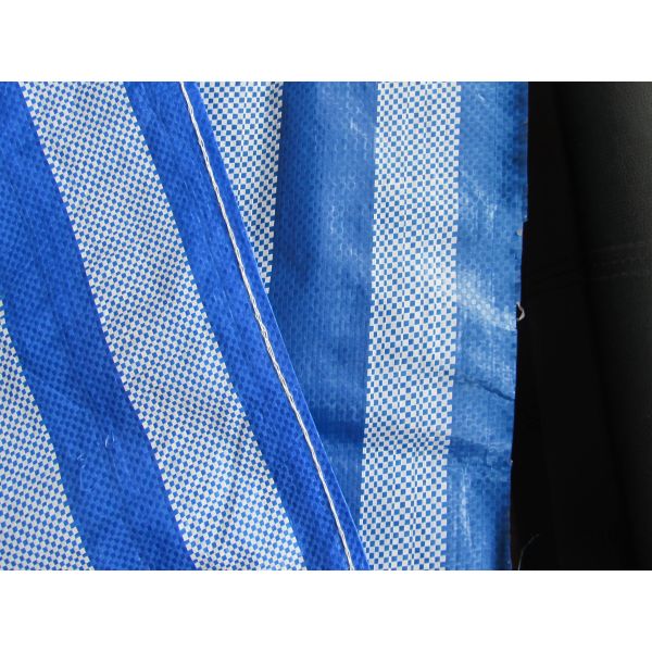 Stripe Color Plastic PE Tarpaulin Cover