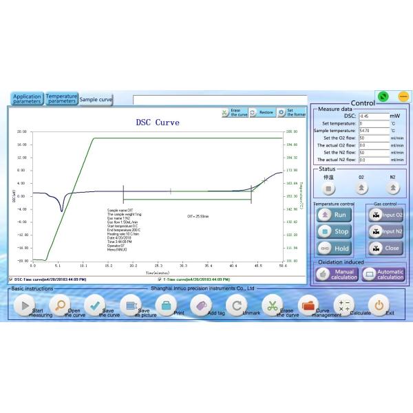 DSC Plastic Analyzer Thermal Analysis Instrument With 0.2Mpa Gas Pressure